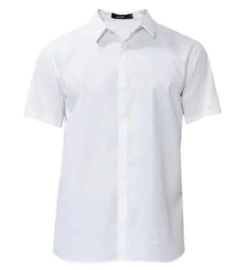 Camisa de Manga Corta para Hombre, Camisa Resistente a Manchas de Manga Larga