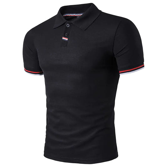 Camiseta Polo para Hombre con Cuello, Manga Corta