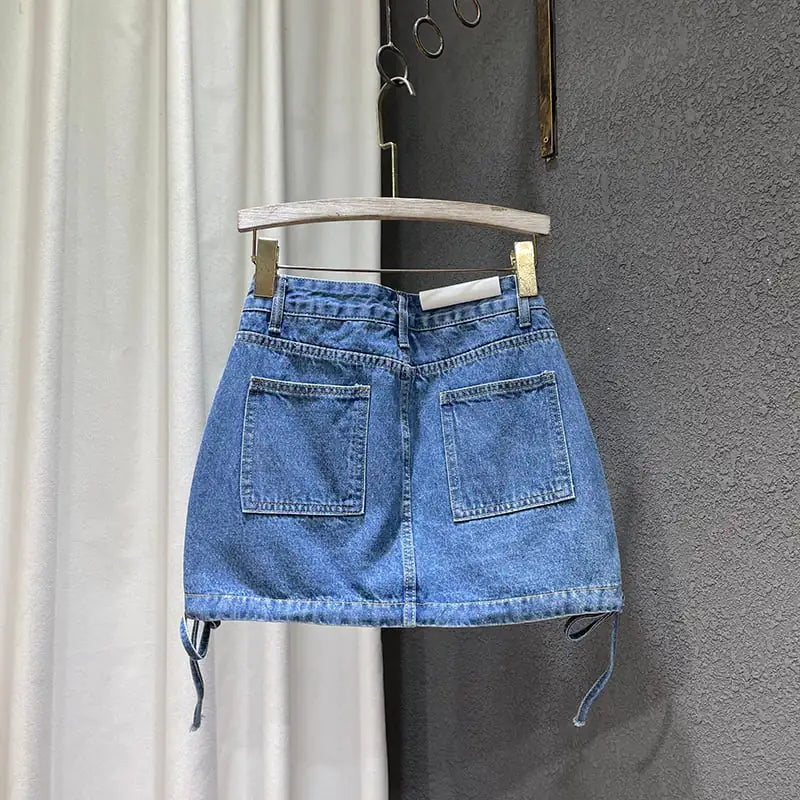 Women's Fashion Tooling Denim Skirt