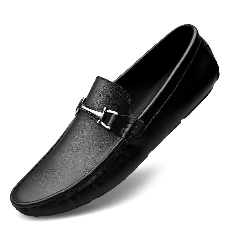 Zapatos sin cordones de moda coreana Gommino para hombre