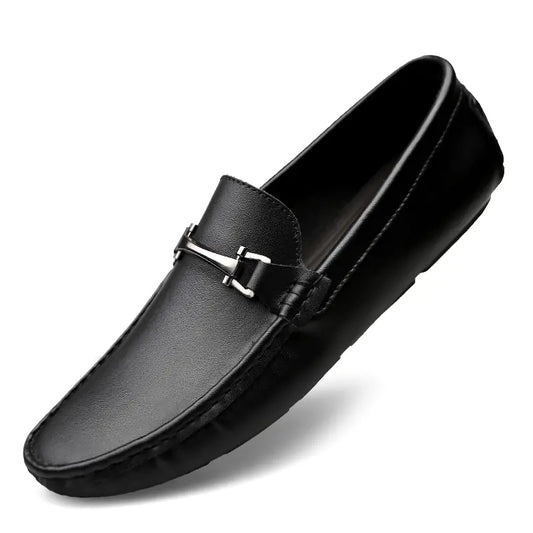 Zapatos sin cordones de moda coreana Gommino para hombre