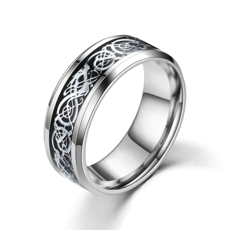 Anillo de Acero Inoxidable de Moda para Mujer