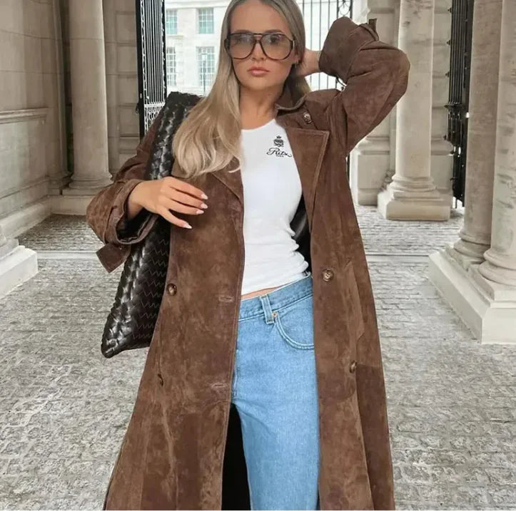 Manteau Fashion Double Boutonnage pour Femme
