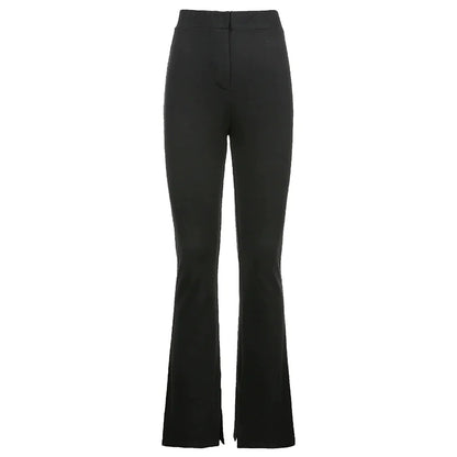 Pantalones Acampanados con Abertura