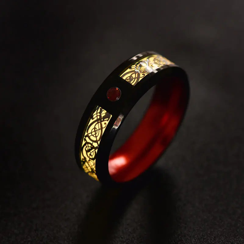Anillo de Acero Inoxidable de Moda para Mujer