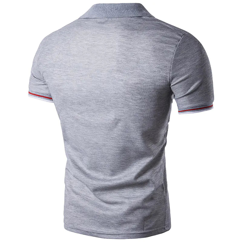 Camiseta Polo para Hombre con Cuello, Manga Corta