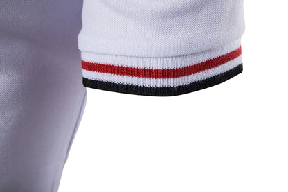 Camiseta Polo para Hombre con Cuello, Manga Corta