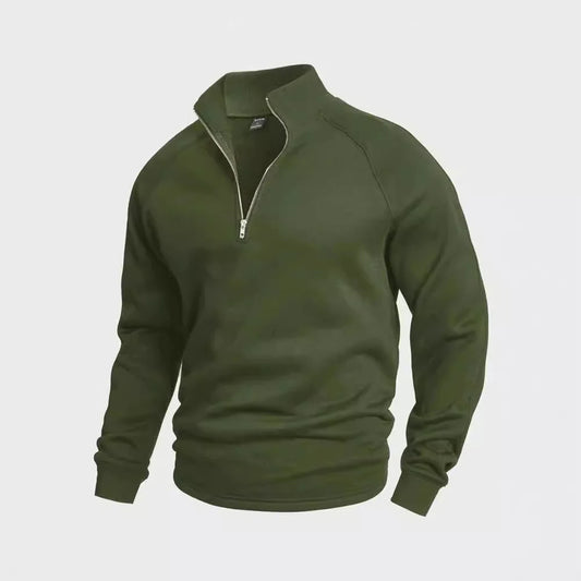 Suéter con Cuello Alto y Cremallera para Hombre