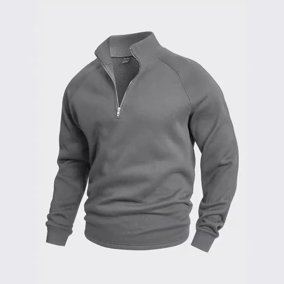 Suéter con Cuello Alto y Cremallera para Hombre