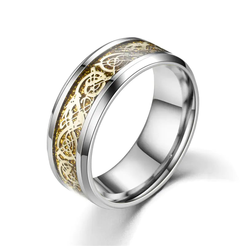 Anillo de Acero Inoxidable de Moda para Mujer