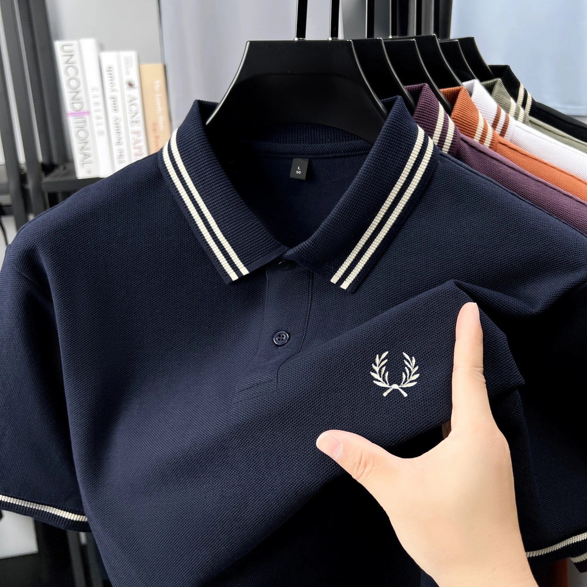 Polo de manga corta 100% algodón
