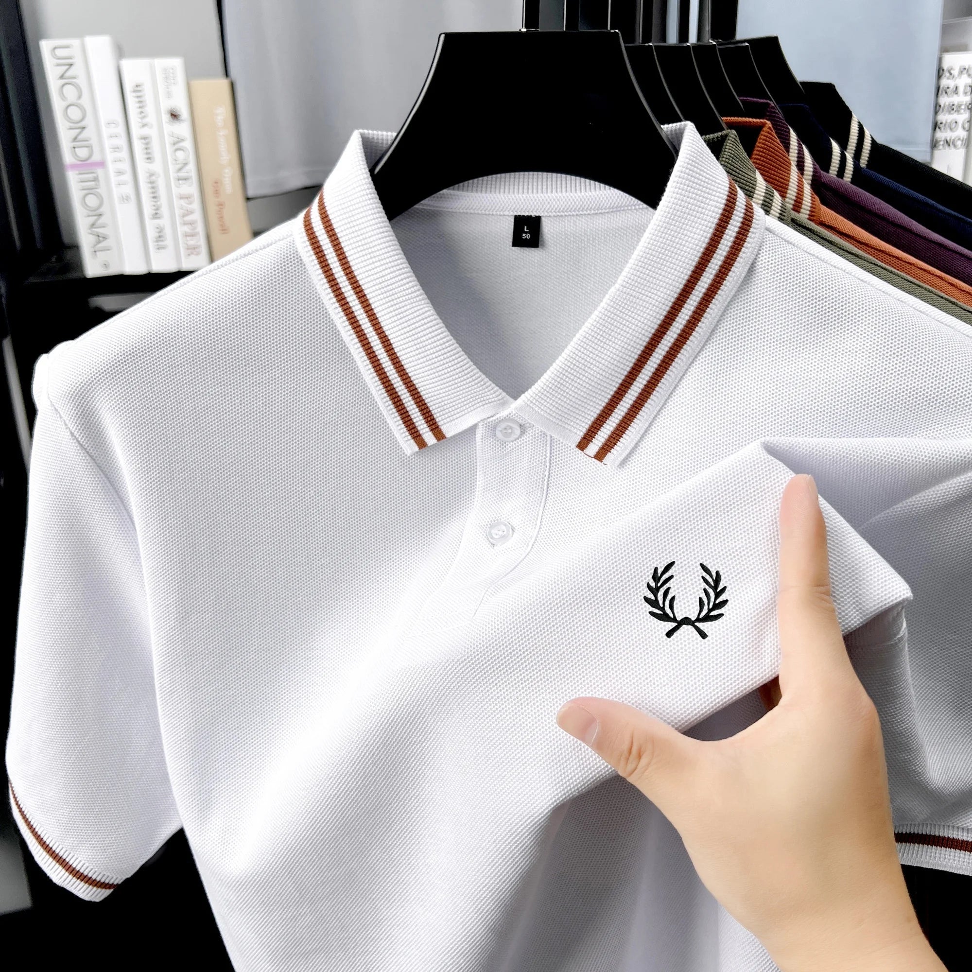 Polo de manga corta 100% algodón