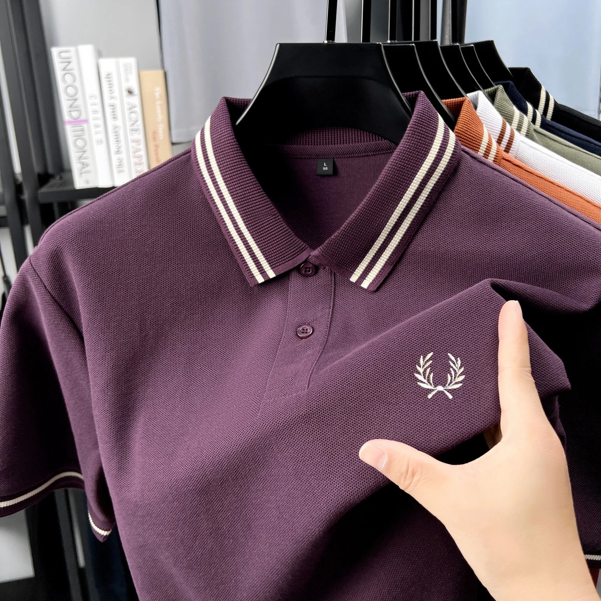 Polo de manga corta 100% algodón