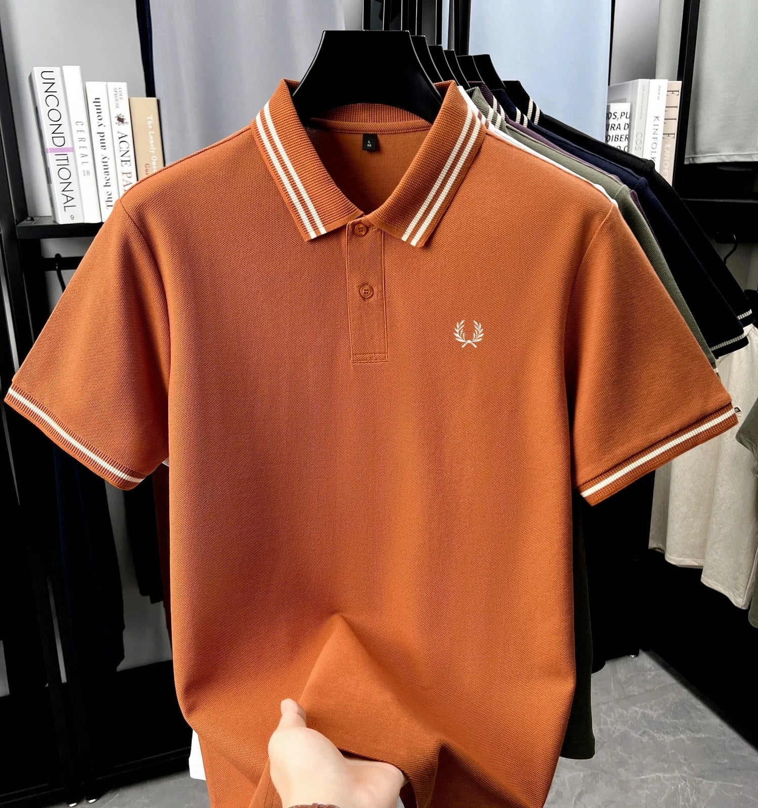 Polo de manga corta 100% algodón