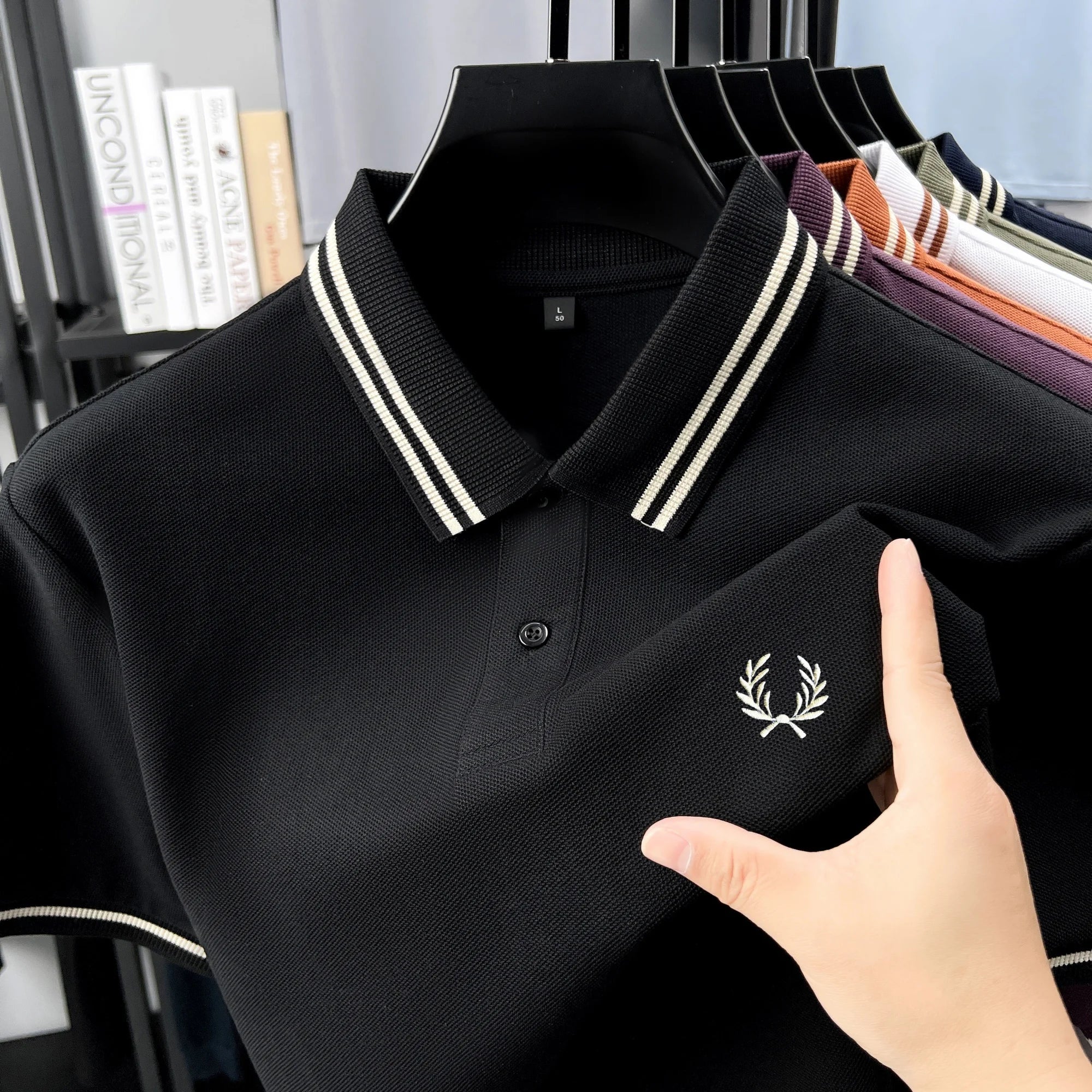 Polo de manga corta 100% algodón