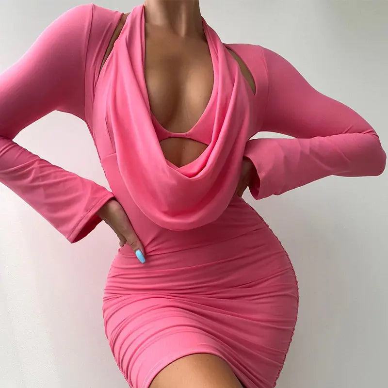 Solid Color Women's Fashion Dress