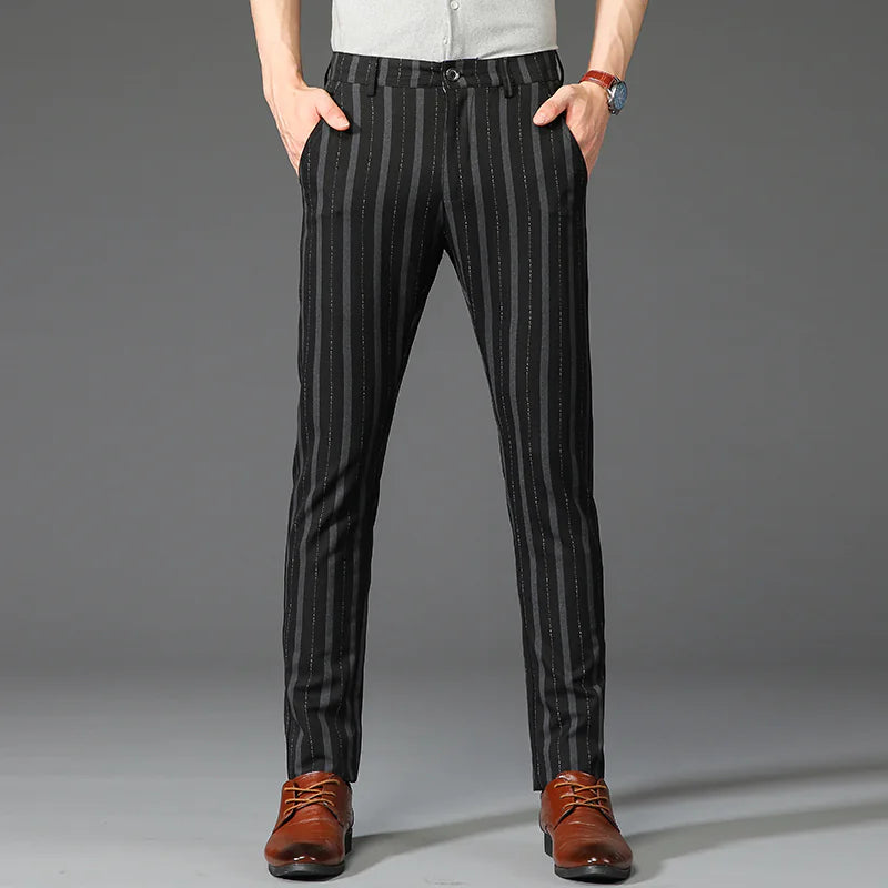 Pantalones con Rayas Verticales