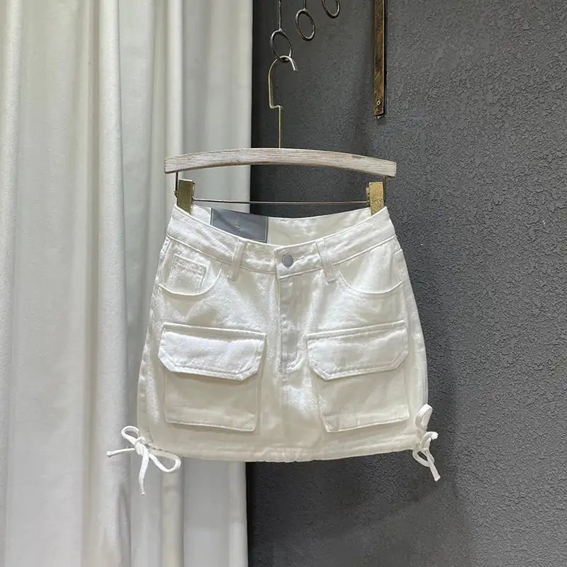 Women's Fashion Tooling Denim Skirt