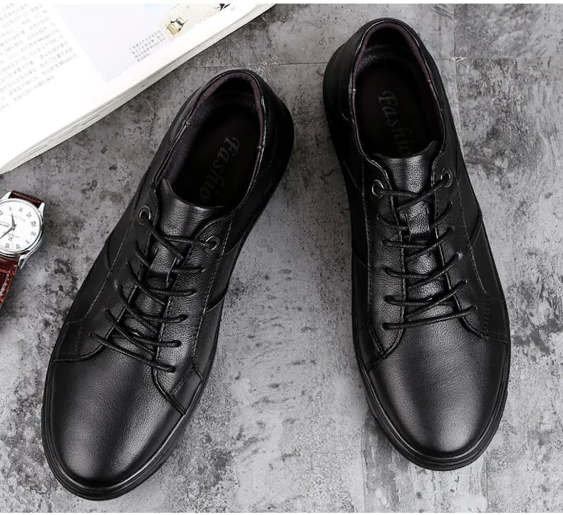 Zapatos de Cuero Transpirables y Casuales para Hombre