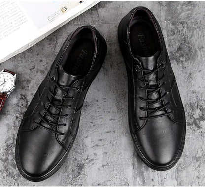 Zapatos de Cuero Transpirables y Casuales para Hombre