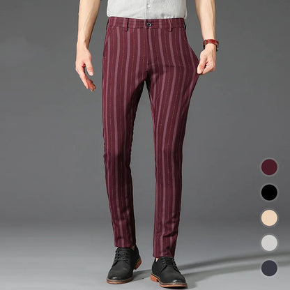 Pantalones con Rayas Verticales