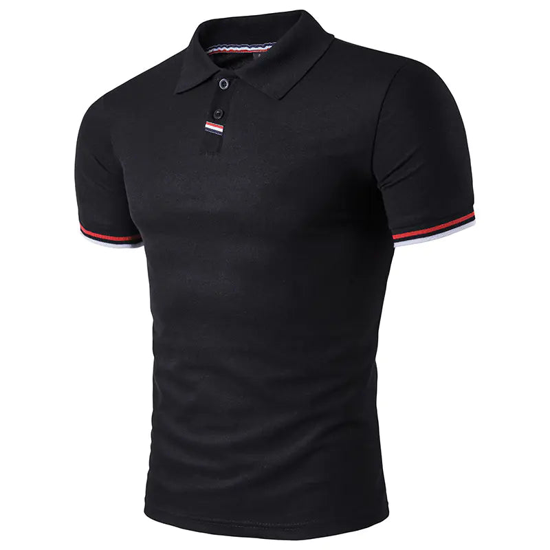 Camiseta Polo para Hombre con Cuello, Manga Corta