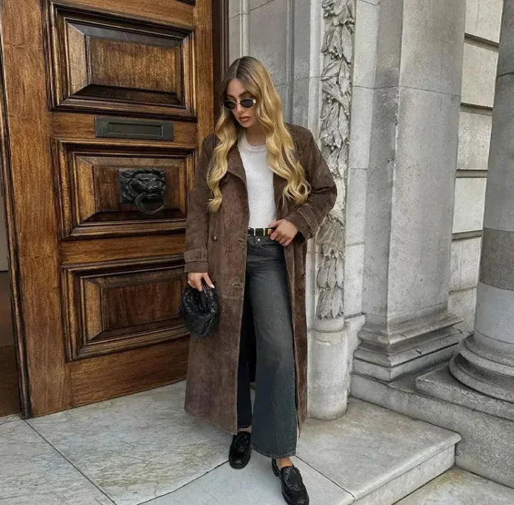 Manteau Fashion Double Boutonnage pour Femme