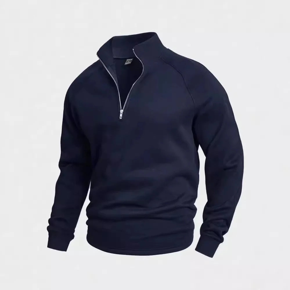 Suéter con Cuello Alto y Cremallera para Hombre