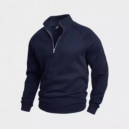 Suéter con Cuello Alto y Cremallera para Hombre