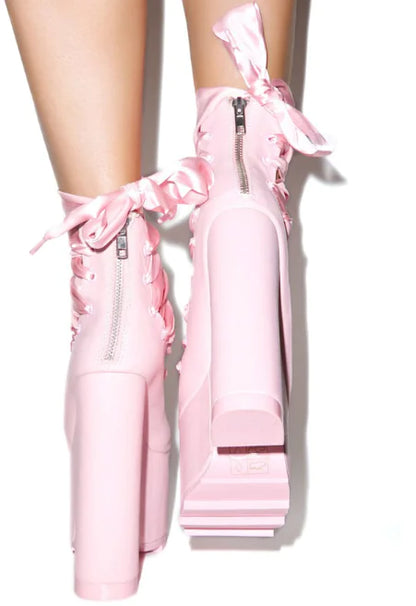 Zapatos de Tacón Alto con Cordones