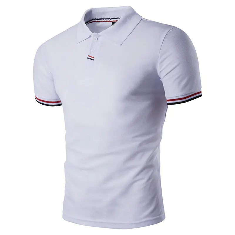 Camiseta Polo para Hombre con Cuello, Manga Corta