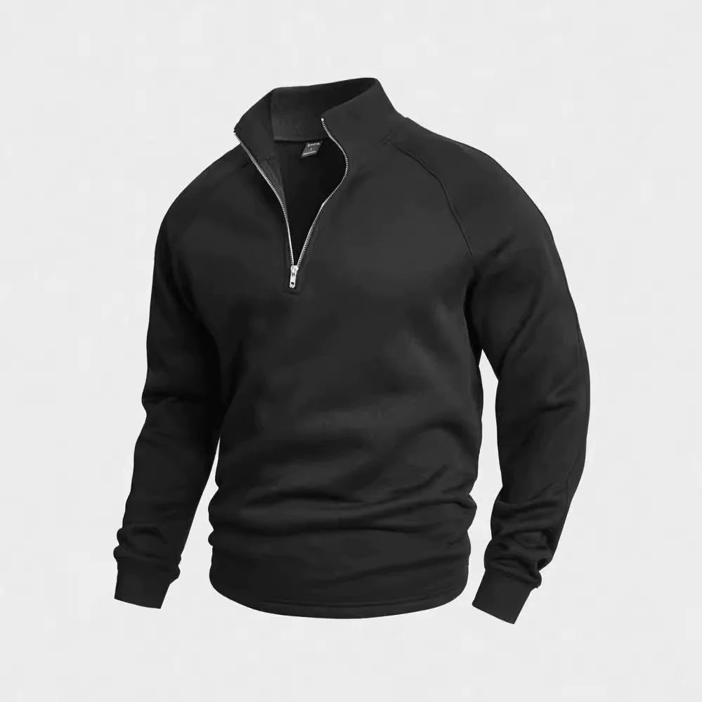 Suéter con Cuello Alto y Cremallera para Hombre
