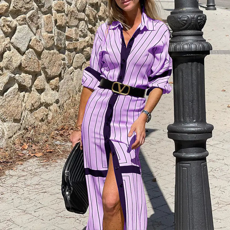 Dignified Women's Fashion Printed Dress
