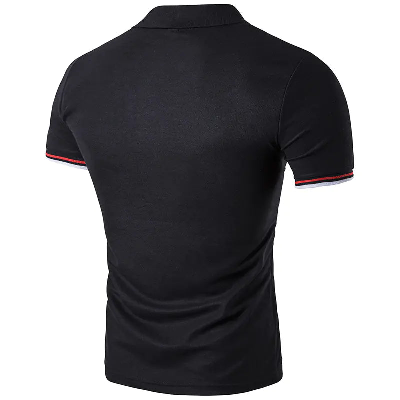 Camiseta Polo para Hombre con Cuello, Manga Corta