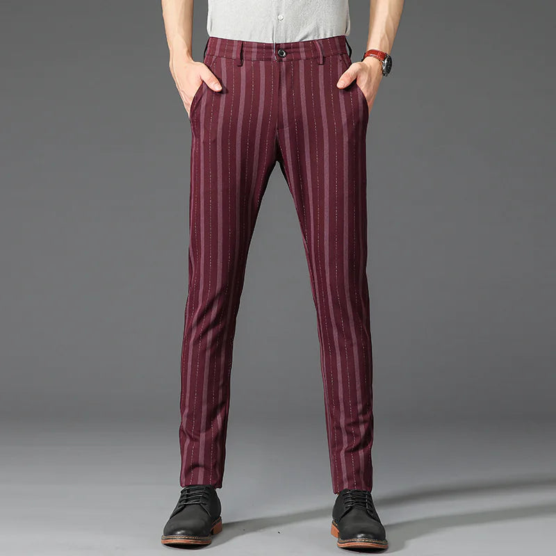 Pantalones con Rayas Verticales